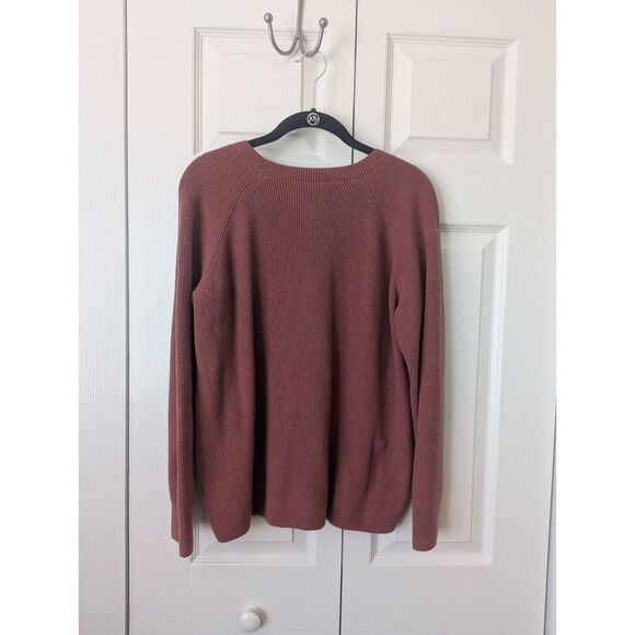 Lucky Brand Red V-Neck Pullover Sweater | Women’s Small | Cashmere Blend - Picture 4 of 4